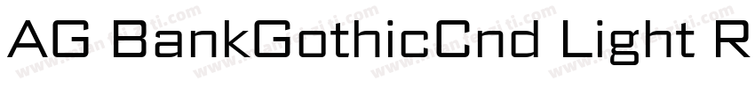 AG BankGothicCnd Light Regular字体转换